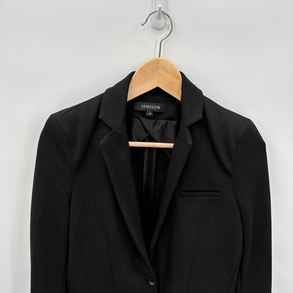 Jamison Black Stretch Collard Double Button Blaze… - image 2